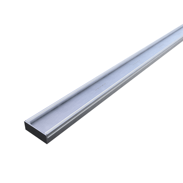 Aluminum Tile Insert Brushed Silver 3000 x 100 x 35mm