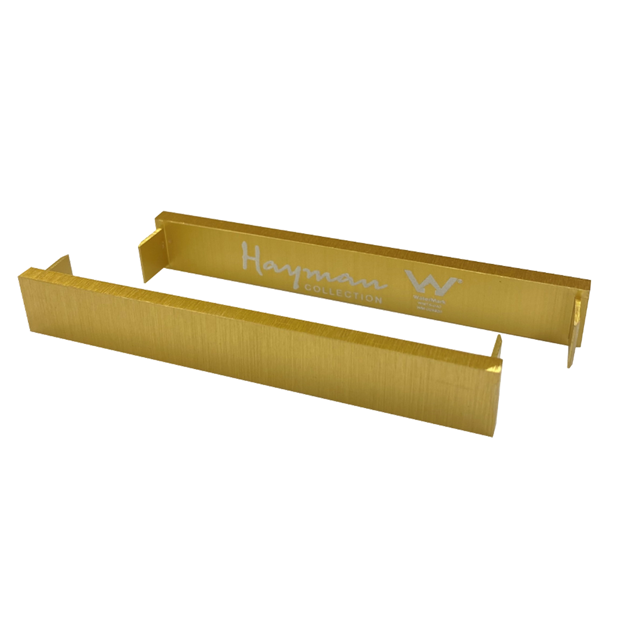 Aluminum End Caps Brushed Gold 14mm 2 Pack