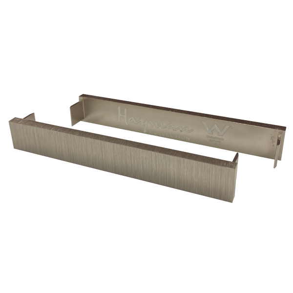 Aluminum End Caps Brushed Nickel 14mm 2 Pack