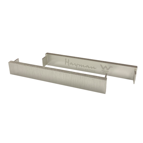 Aluminum End Caps Brushed Silver 14mm 2 Pack