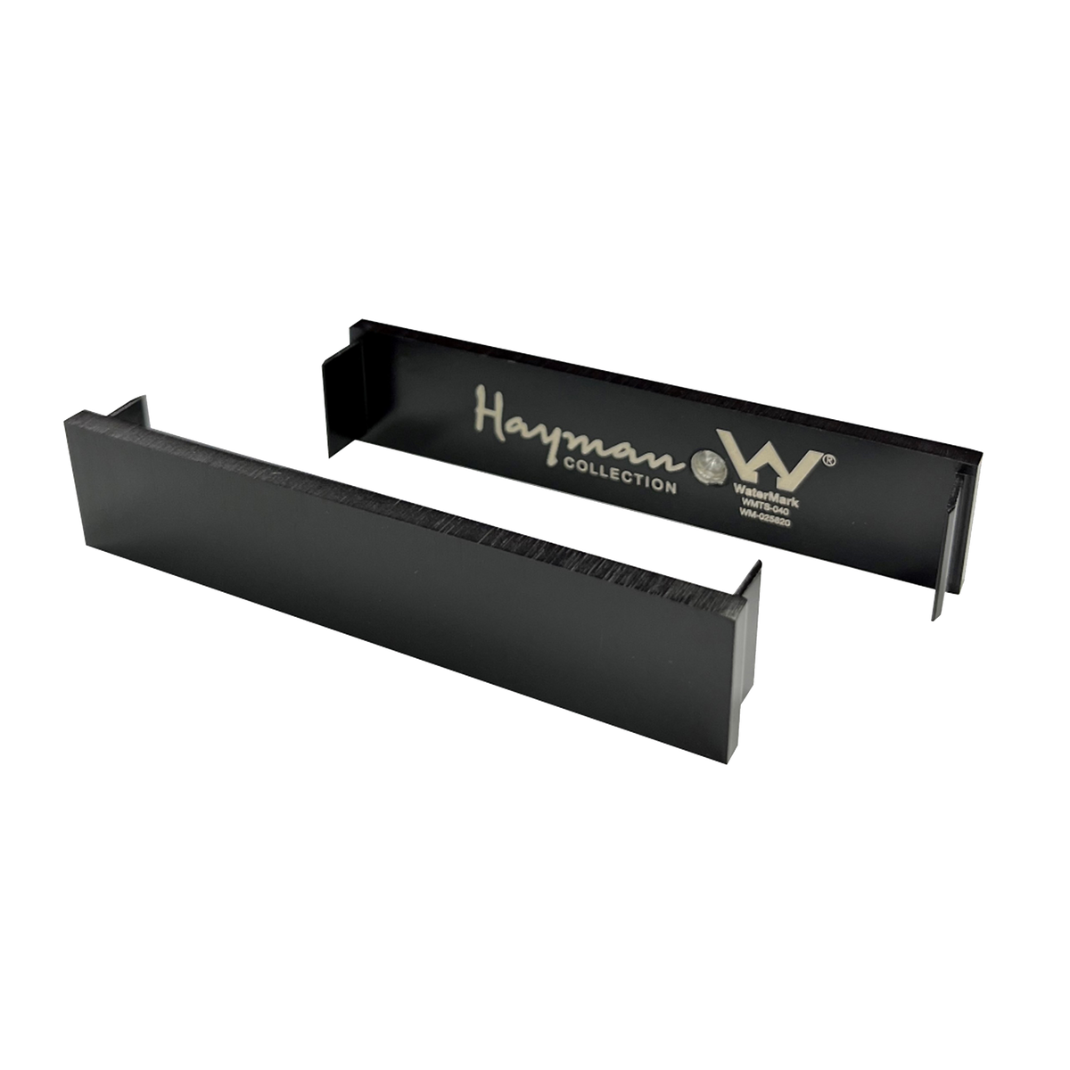 Aluminum End Caps Brushed Black 21mm 2 Pack