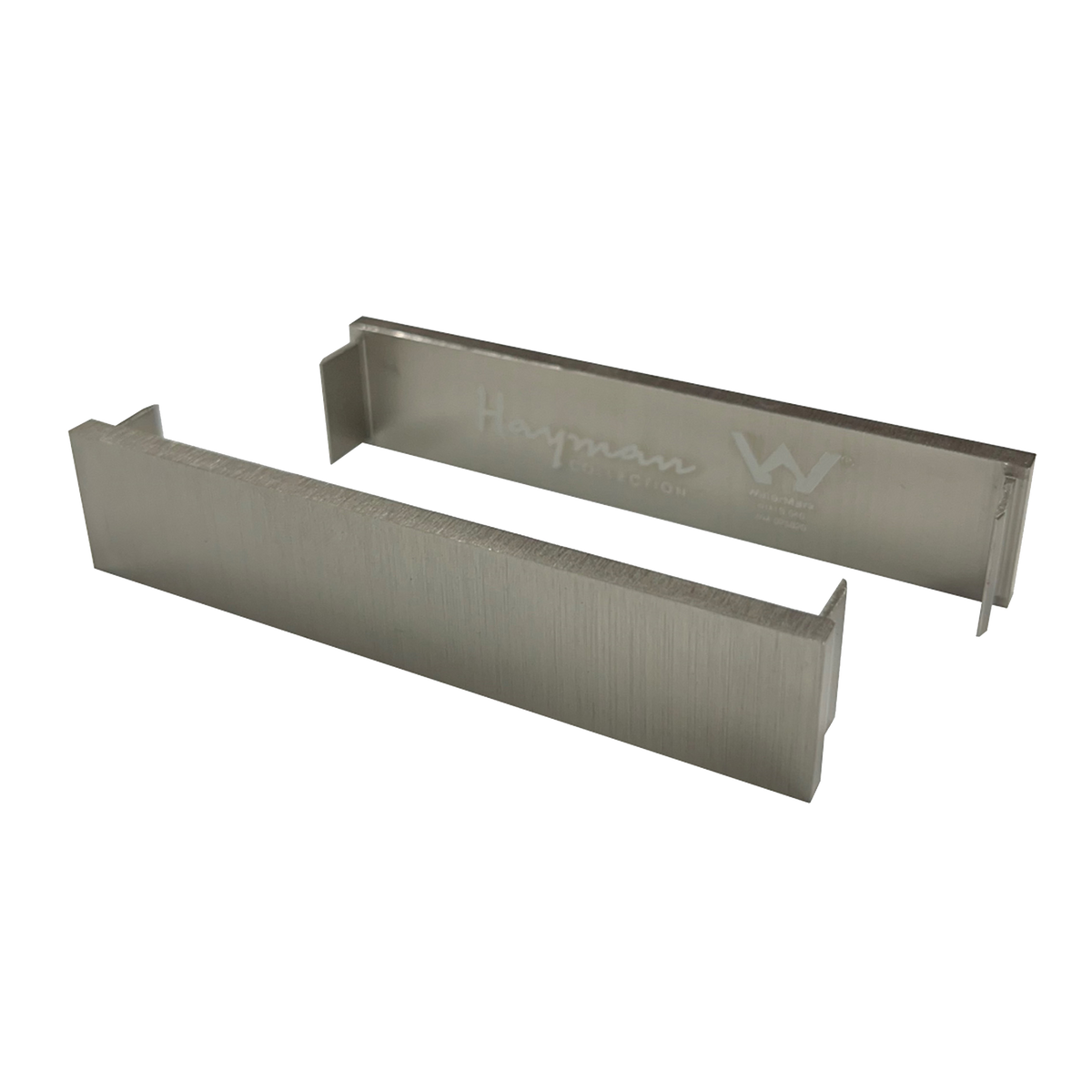 Aluminum End Caps Brushed Nickel 21mm 2 Pack