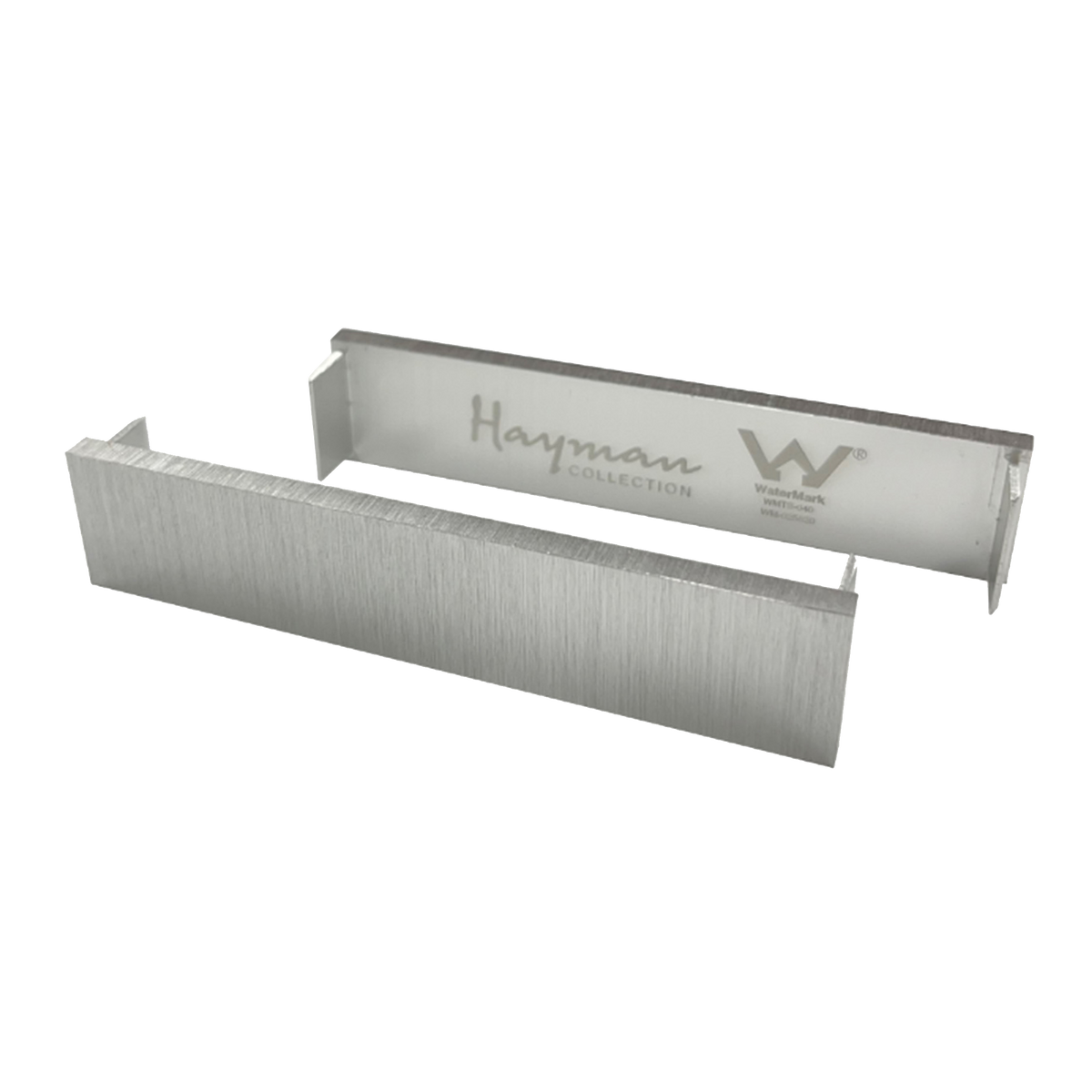Aluminum End Caps Brushed Silver 21mm 2 Pack