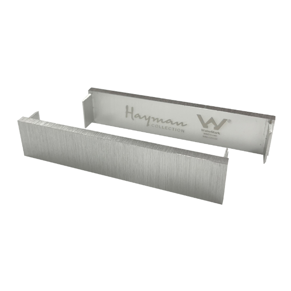 Aluminum End Caps Brushed Silver 21mm 2 Pack
