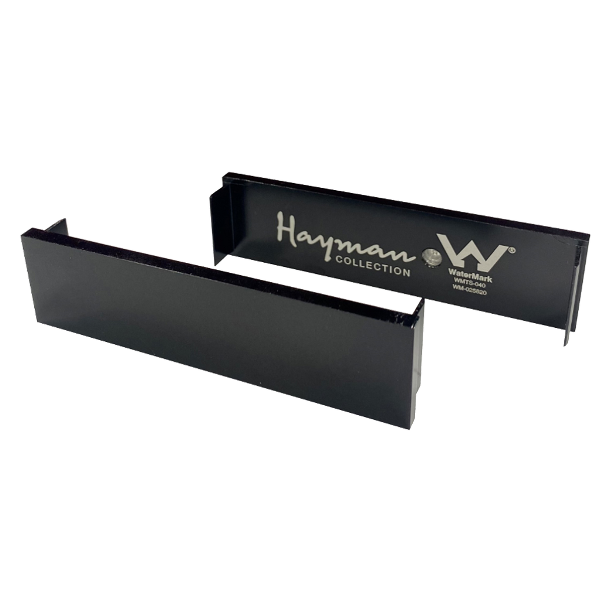 Aluminum End Caps Brushed Black 26mm 2 Pack