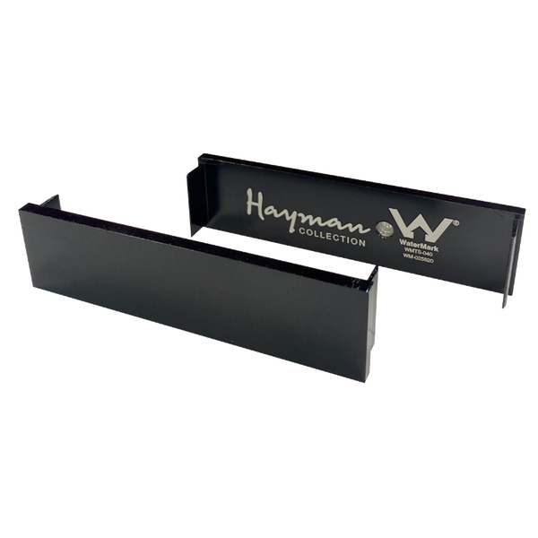 Aluminum End Caps Brushed Black 26mm 2 Pack