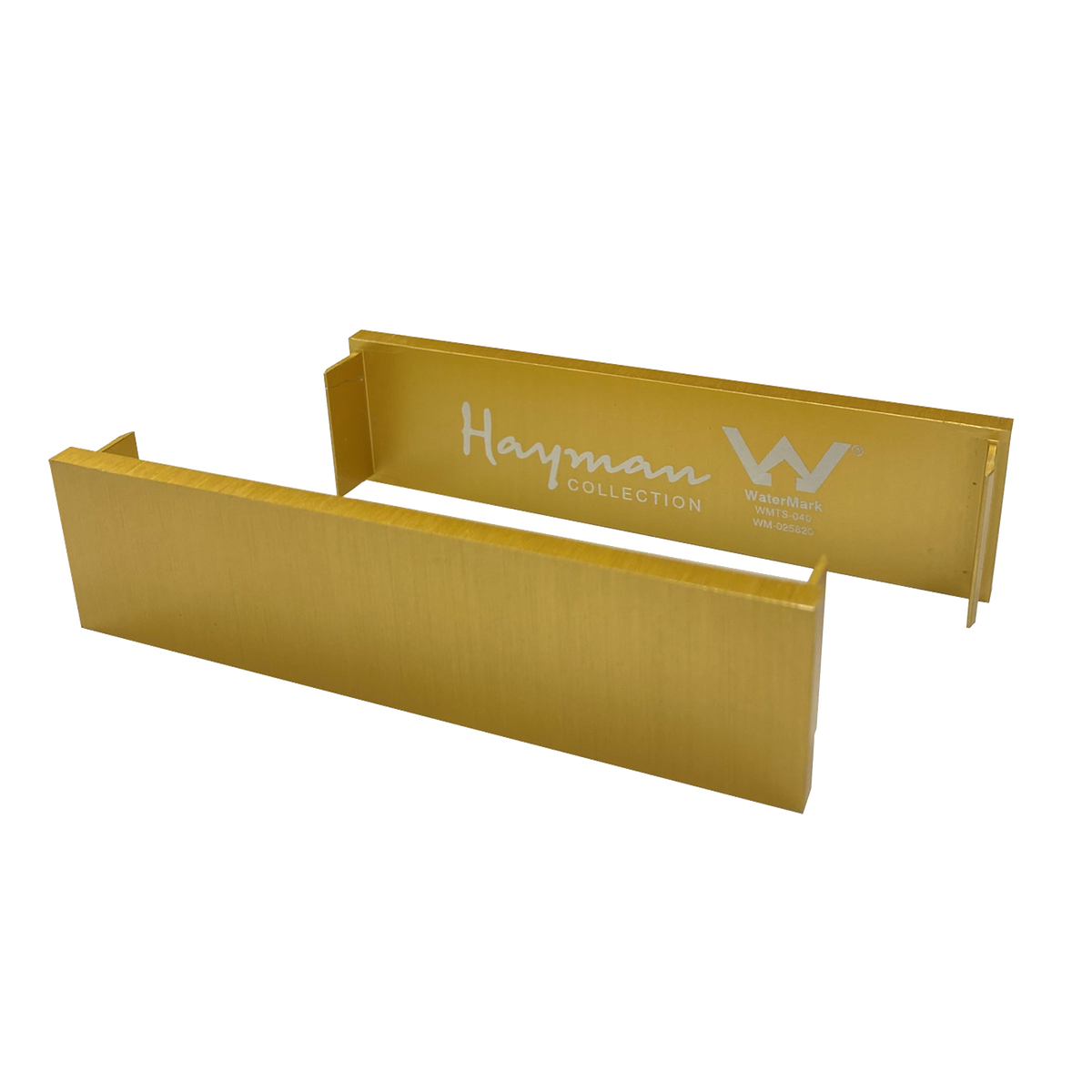 Aluminum End Caps Brushed Gold 26mm 2 Pack