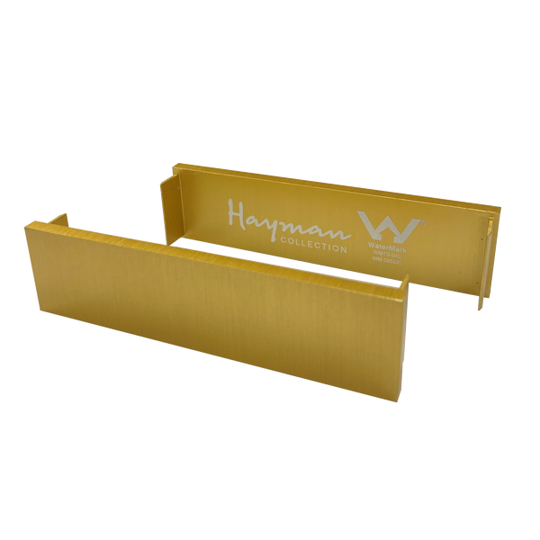 Aluminum End Caps Brushed Gold 26mm 2 Pack