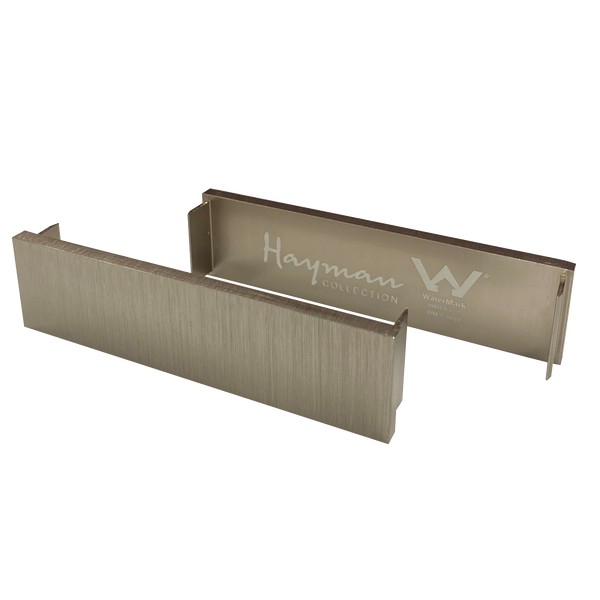Aluminum End Caps Brushed Nickel 26mm 2 Pack