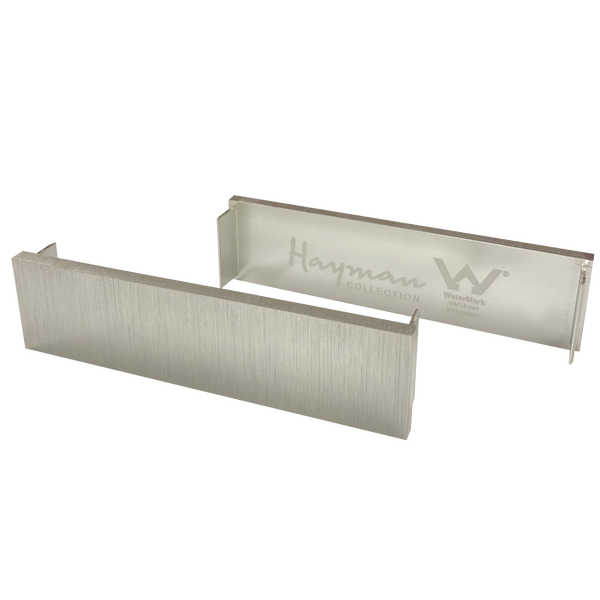 Aluminum End Caps Brushed Silver 26mm 2 Pack