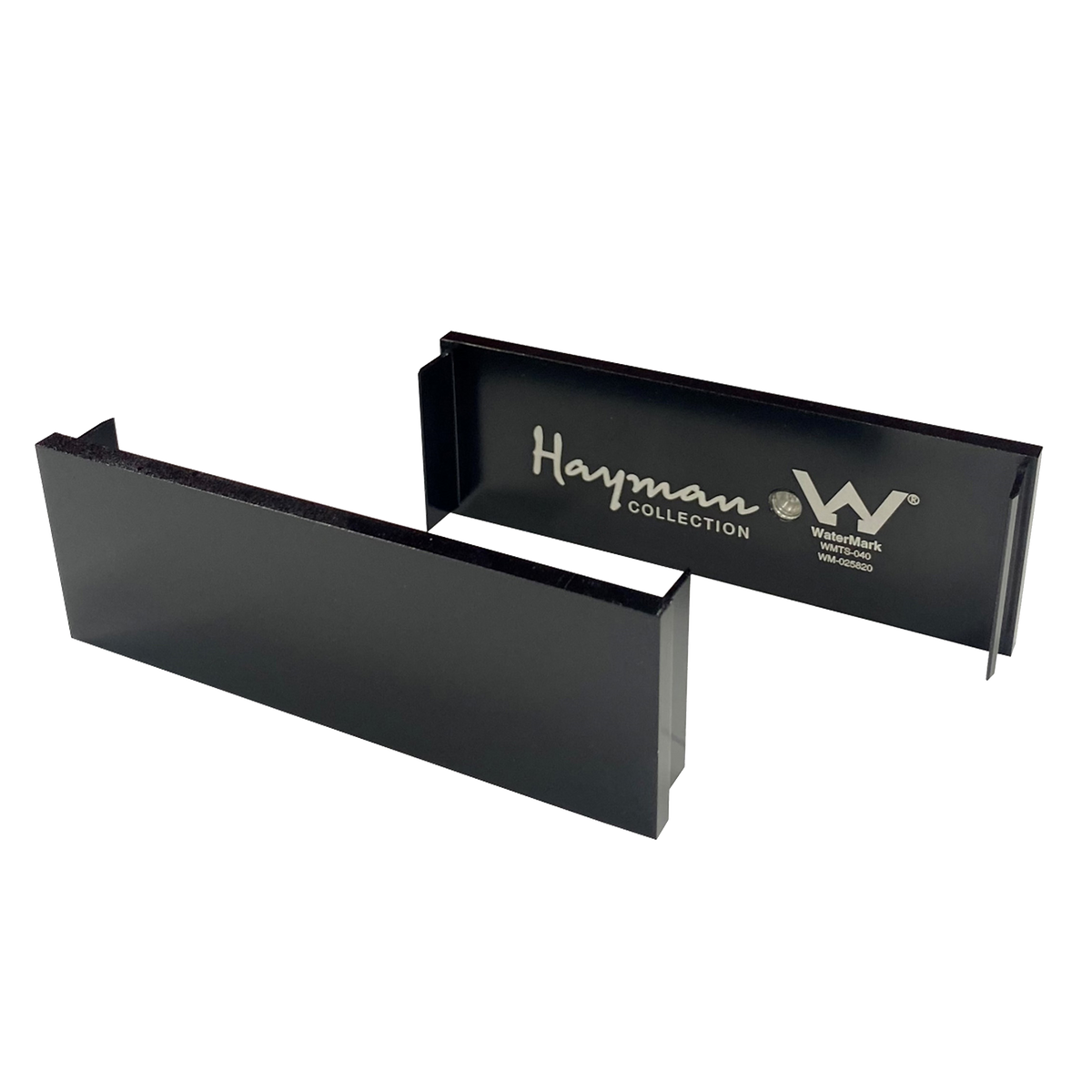 Aluminum End Caps Brushed Black 35mm 2 Pack