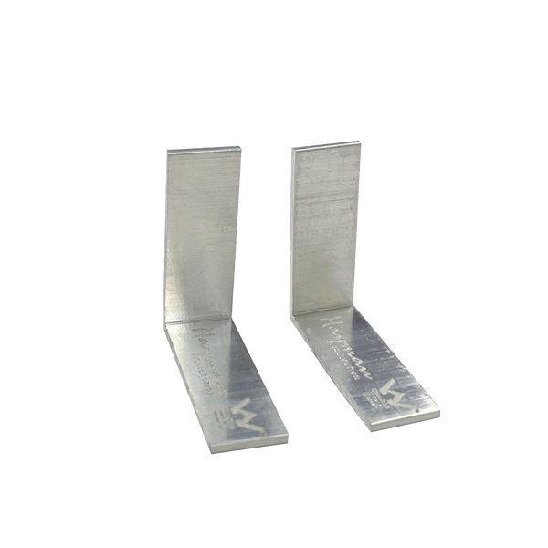 Aluminum 90 Deg Joiner Nickel/Silver 14mm 2 Pack