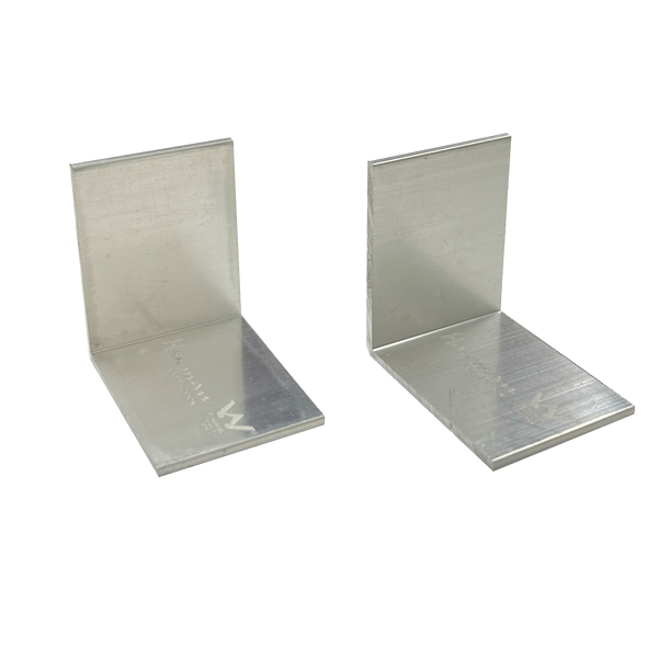 Aluminum 90 Deg Joiner Nickel/Silver 26mm 2 Pack