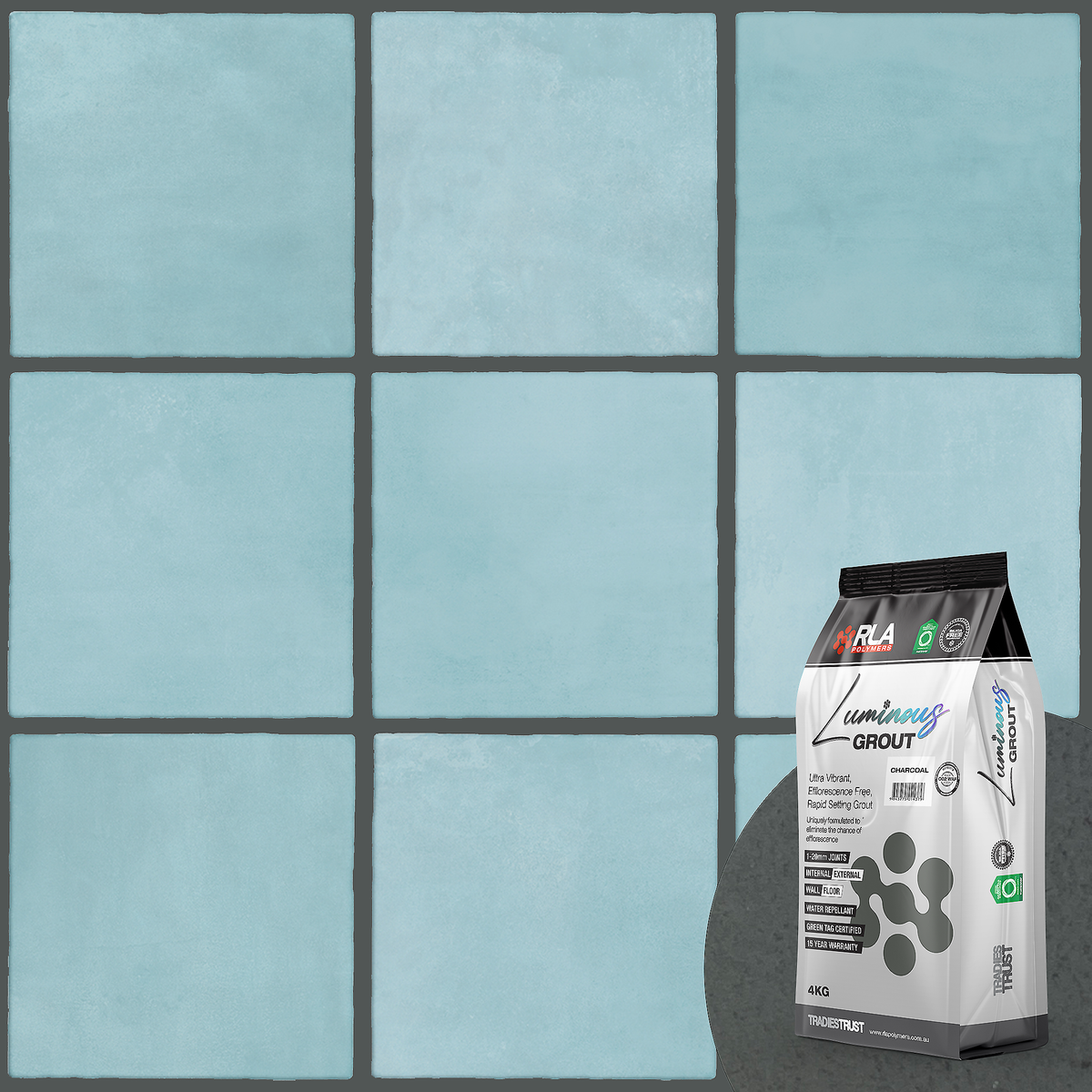 Luminous EF Charcoal 54 Grout 4kg