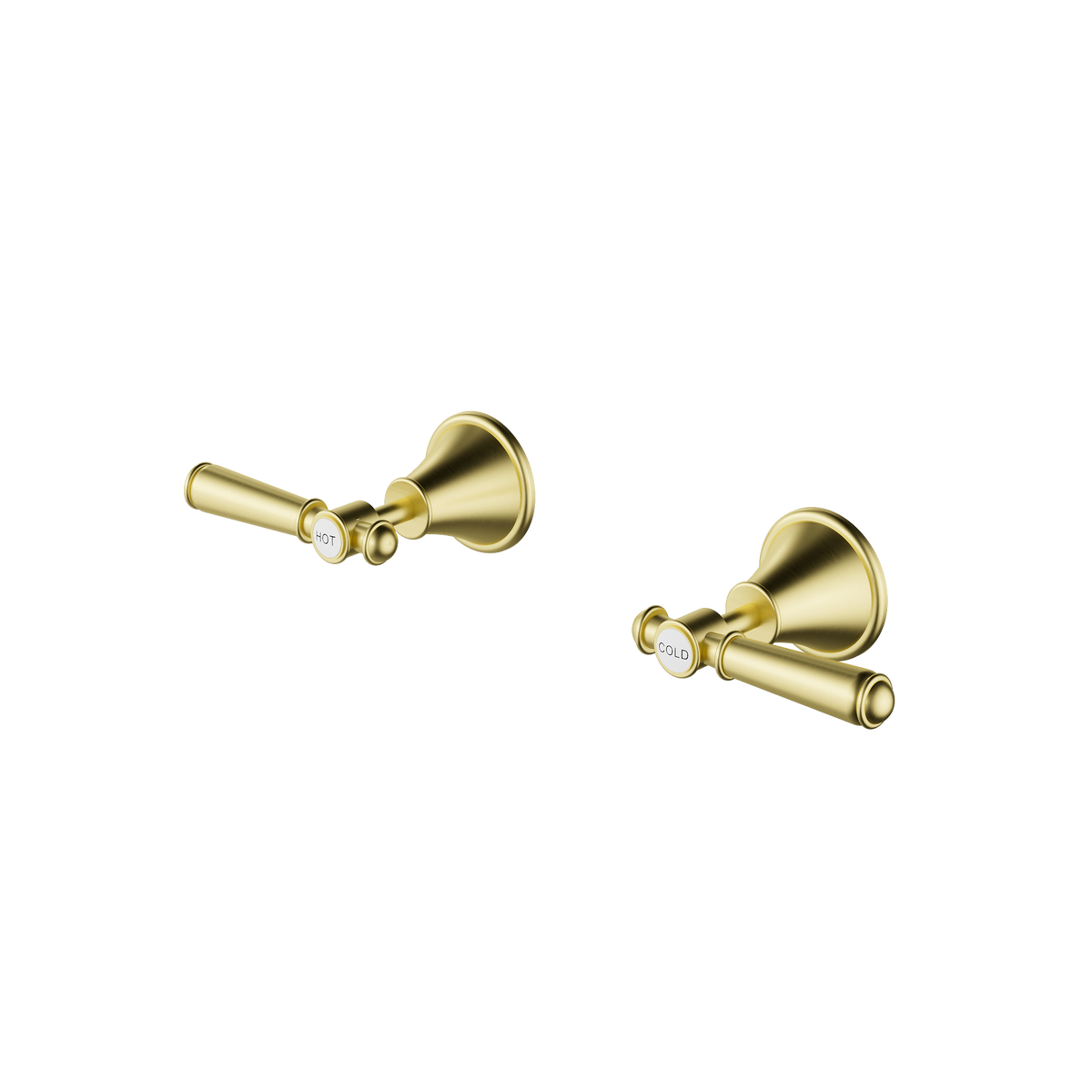 Wall Top Assemblies  Brushed Gold