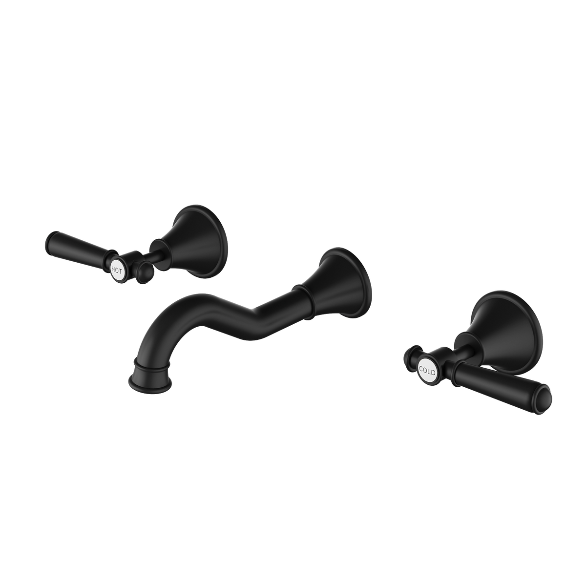 3 Piece Bath Set Matt Black
