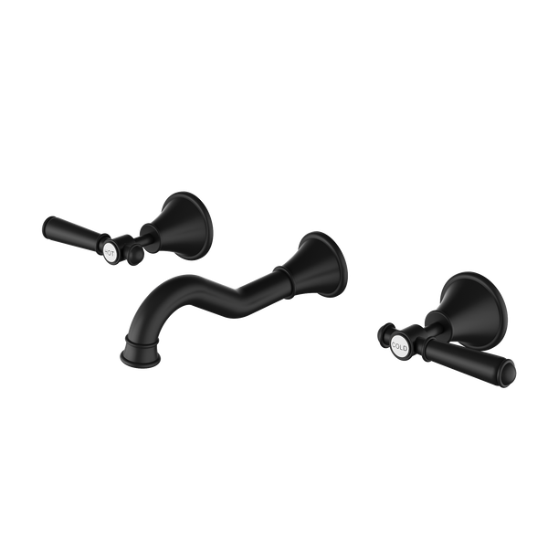 3 Piece Bath Set Matt Black