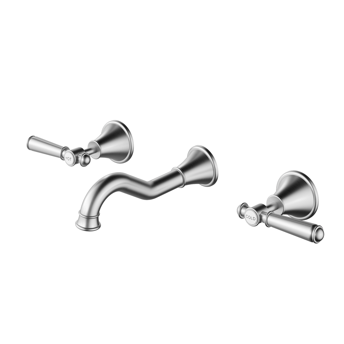3 Piece Bath Set Brushed Nickel