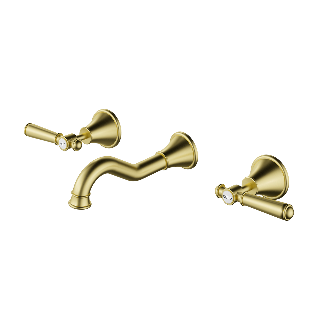 3 Piece Bath Set Brushed Gold