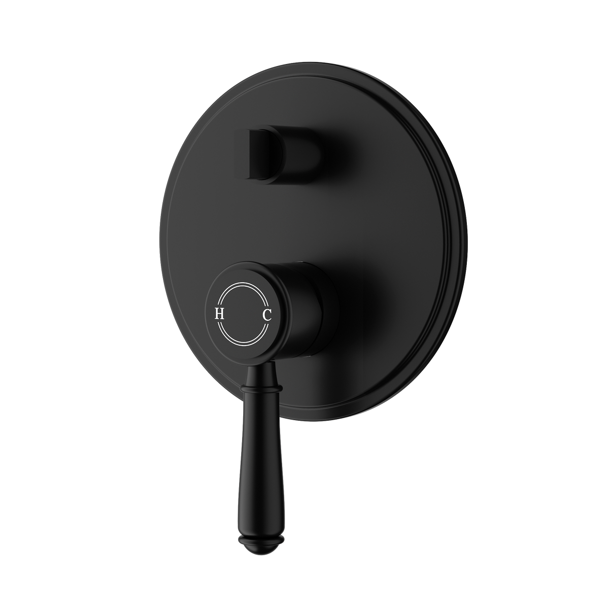Wall Mixer W Diverter Trim Kit Matt Black
