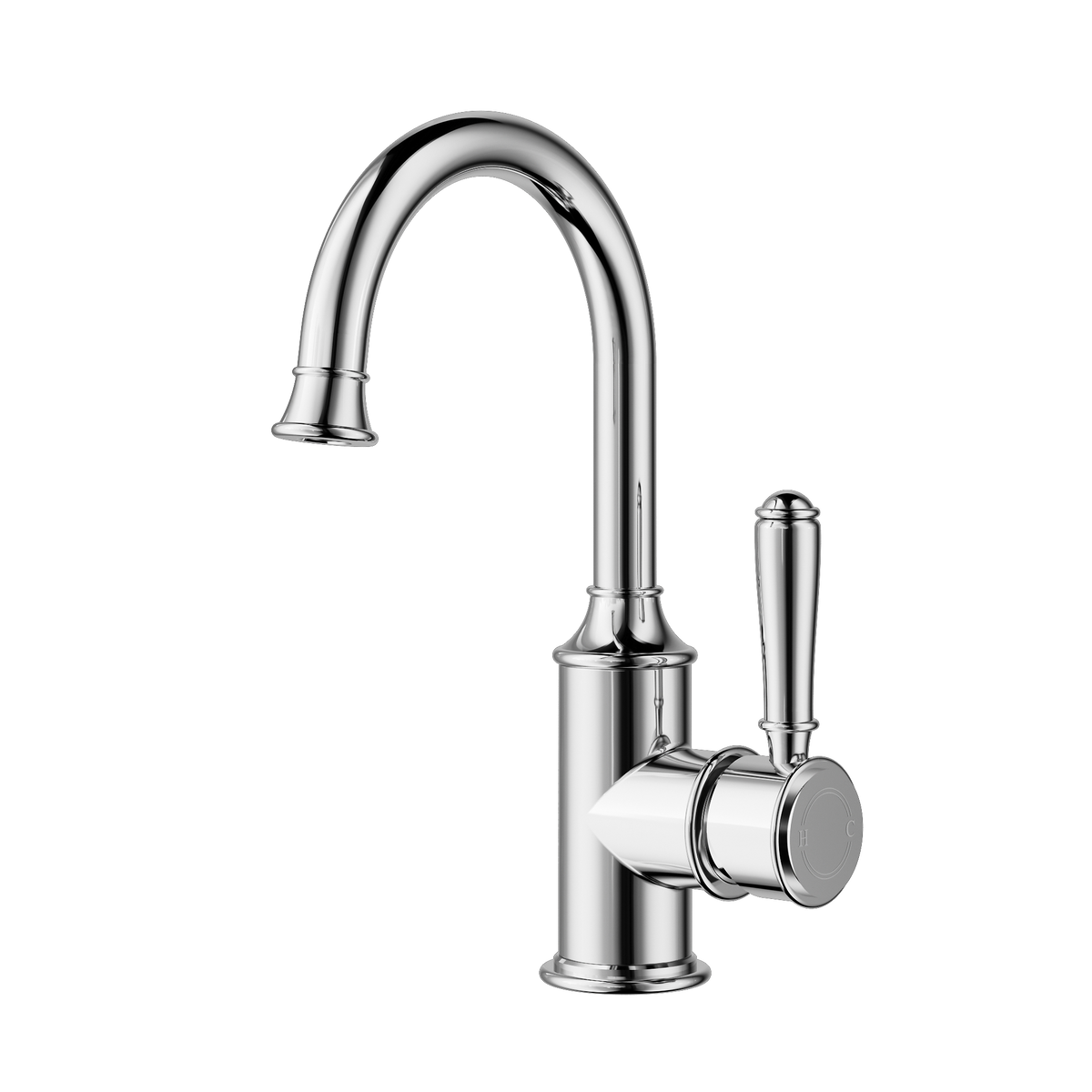 Gooseneck Basin Mixer Chorme
