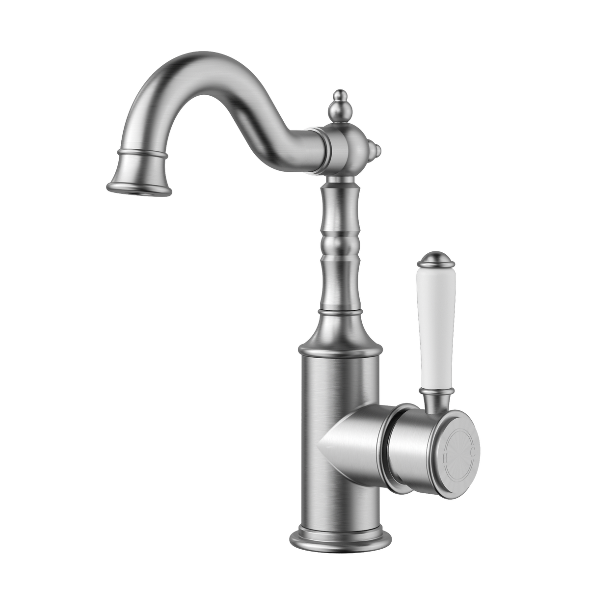 Federation Basin Mixer Ceramic Handle  Brushed Nickel