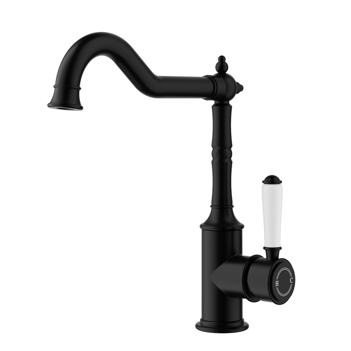 Federation Sink Mixer Ceramic Handle Matt Black