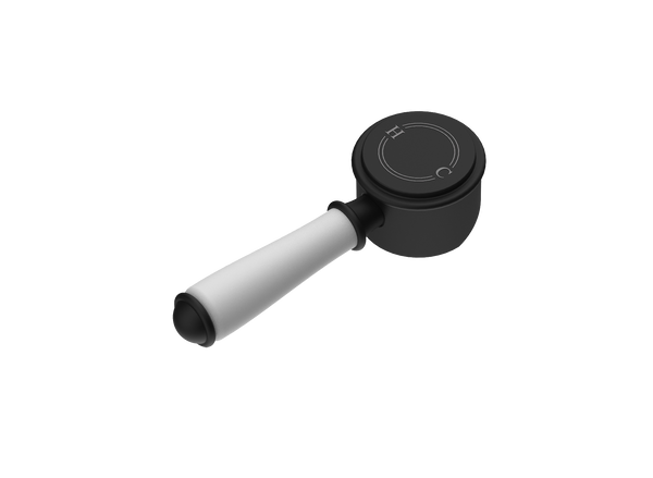Ceramic Handle for Wall Mixer Matt Black