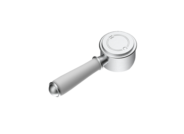 Ceramic Handle for Wall Mixer Brushed Nickel