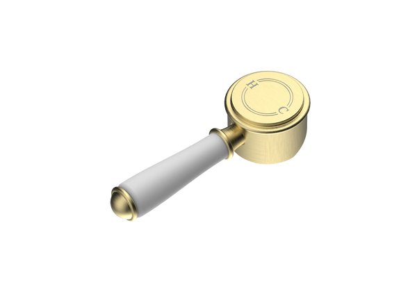 Ceramic Handle for Wall Mixer Brushed Gold