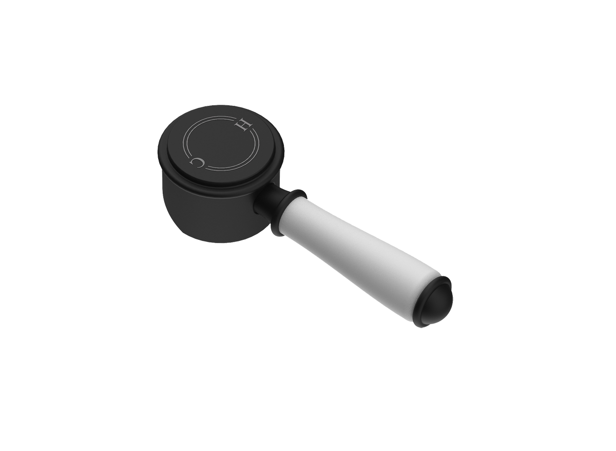 Ceramic Handle  Matt Black