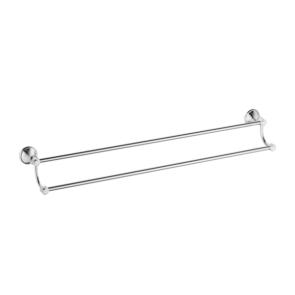 Double Towel Rail 600 Chrome