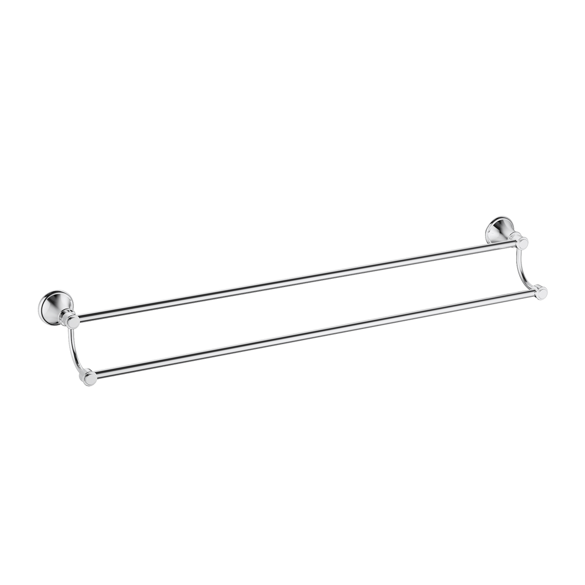 Double Towel Rail 800 Chrome