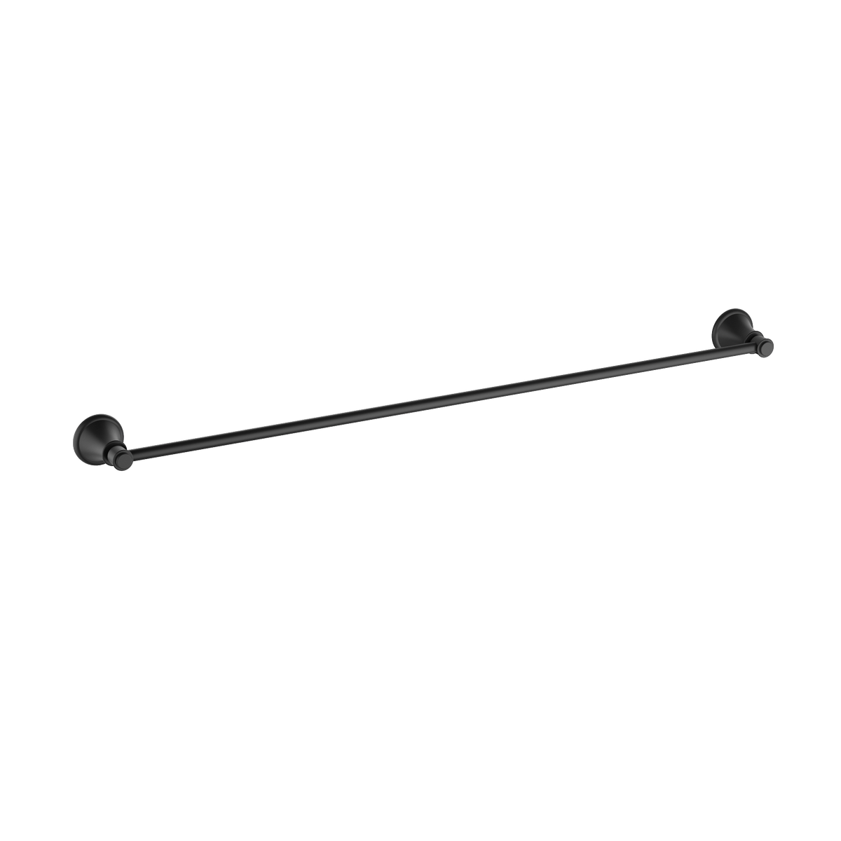 Single Towel Rail 600 Matt Black
