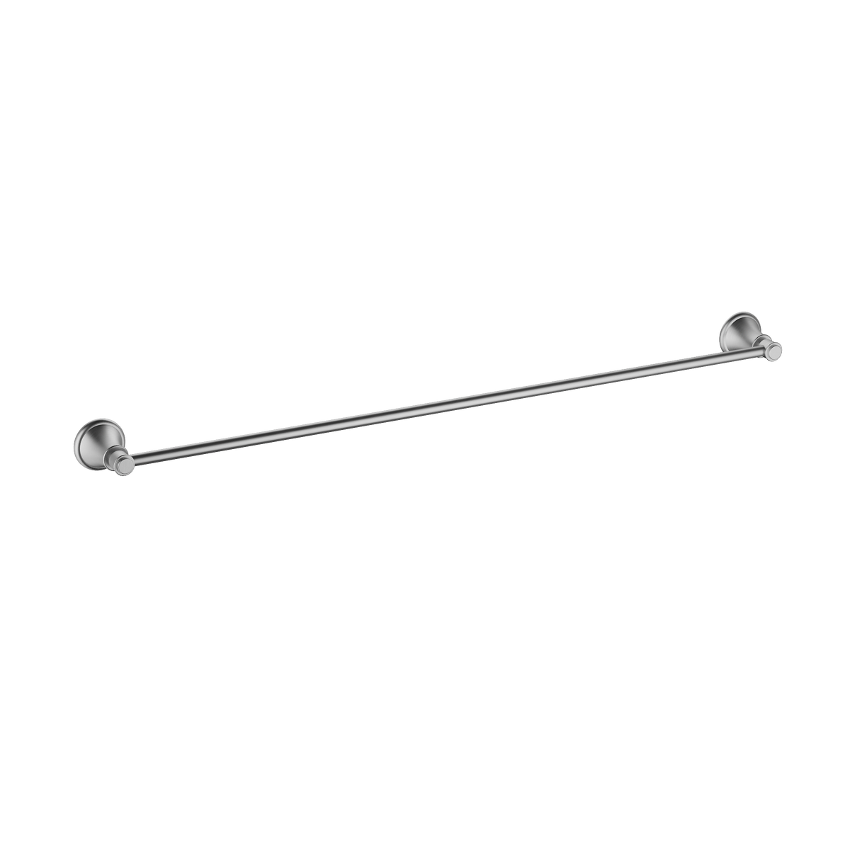 Single Towel Rail 800 Brushed Nickel