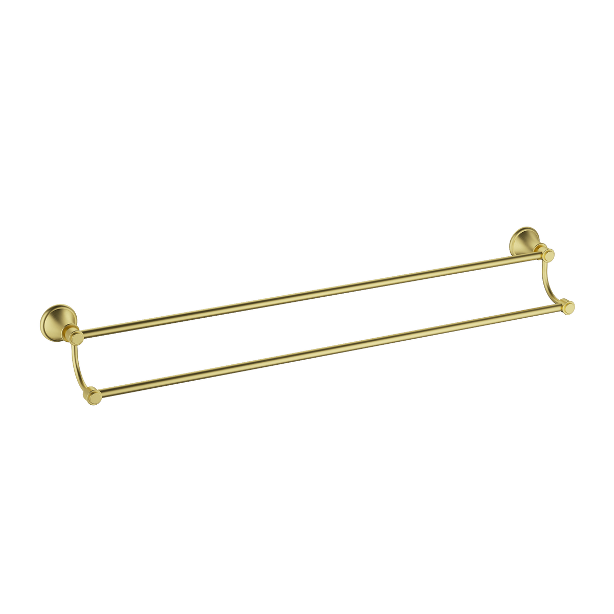 Double Towel Rail 600 Brushed Gold