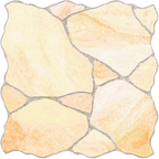 Step Sandstone CrazyPave Beige Embossed Textured Tile