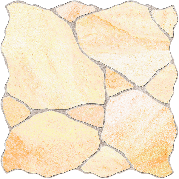 Step Sandstone CrazyPave Beige Embossed Textured Tile