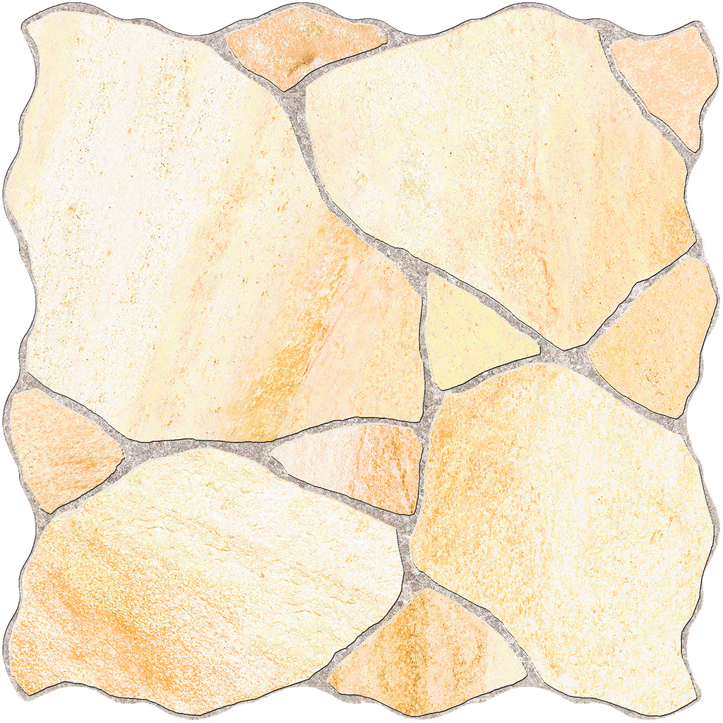 Sandstone CrazyPave Beige Embossed Textured Tile