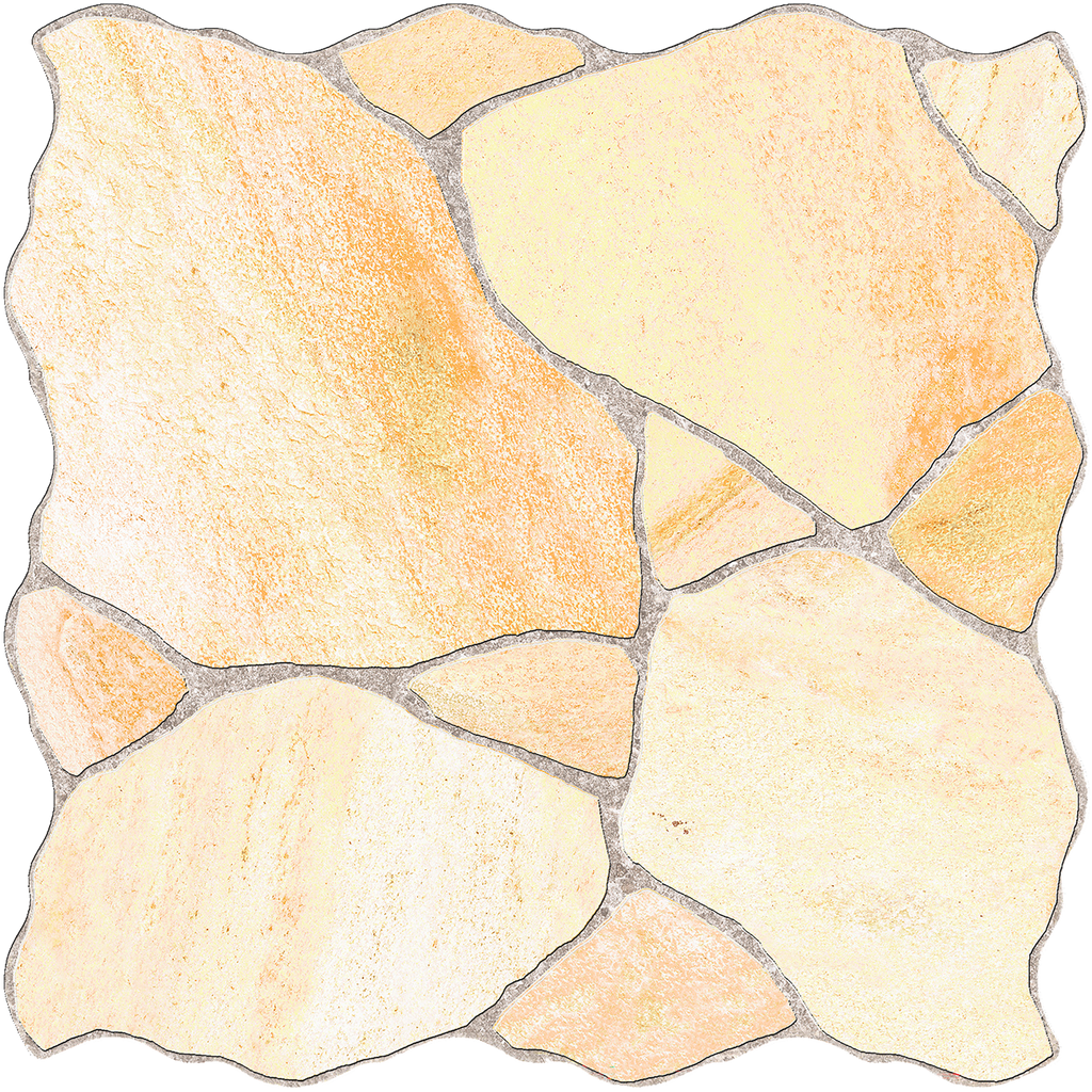 Sandstone CrazyPave Beige Embossed Textured Tile