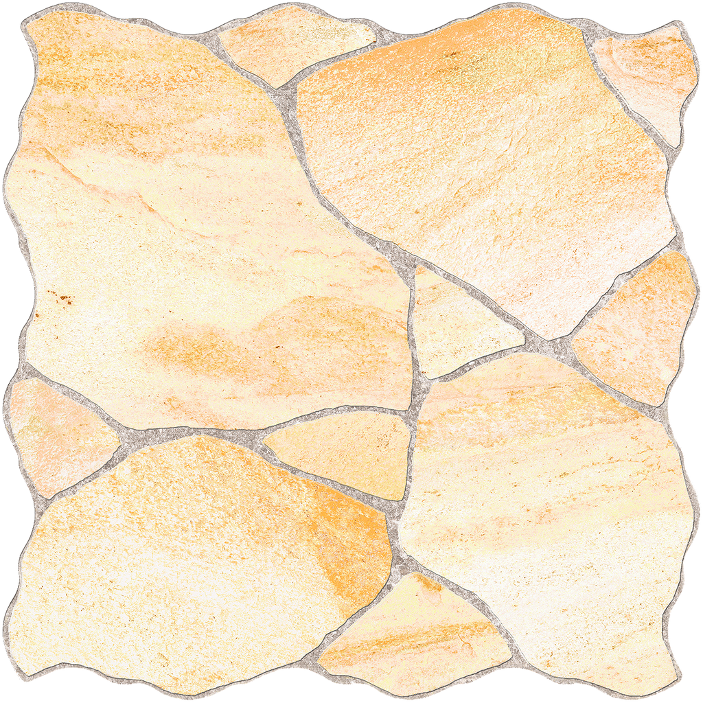 Sandstone CrazyPave Beige Embossed Textured Tile
