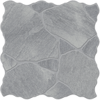 Step Stone CrazyPave Black Embossed Textured Tile