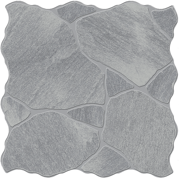 Step Stone CrazyPave Black Embossed Textured Tile