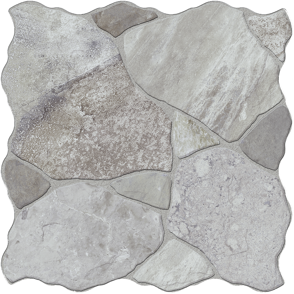 Stone CrazyPave Ashen Embossed Textured Tile