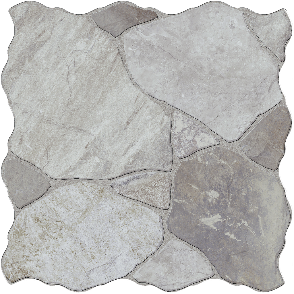 Stone CrazyPave Ashen Embossed Textured Tile