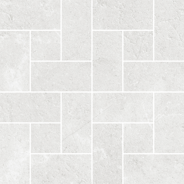 OmniStone Windmill White Silk Mosaic