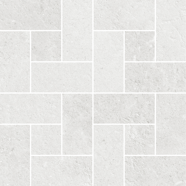Windmill White Silk Mosaic