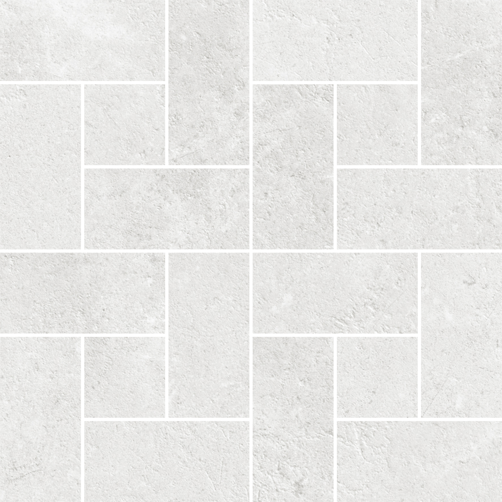 Windmill White Silk Mosaic