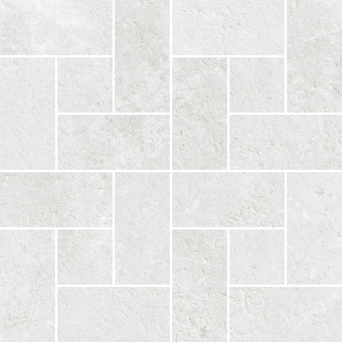 Windmill White Silk Mosaic