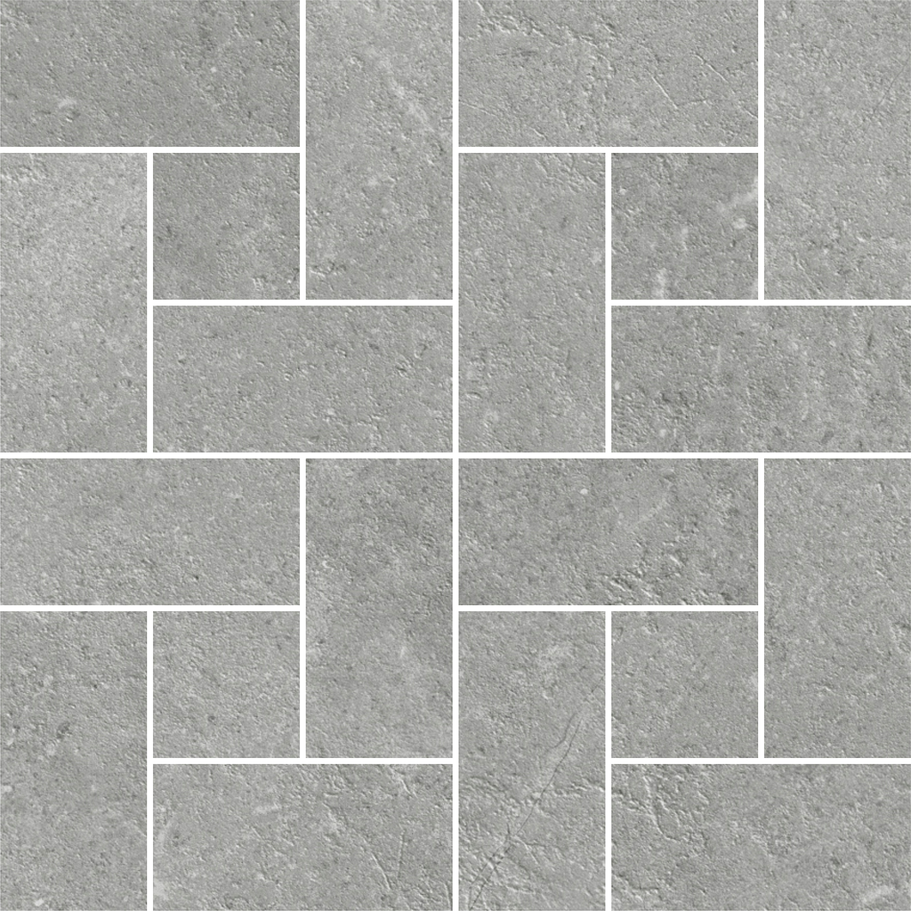 Windmill Grey Silk Mosaic